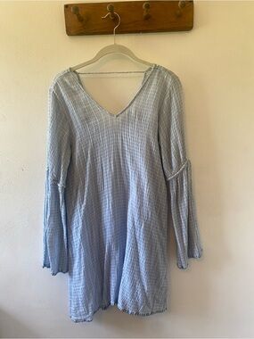 Michael Stars Light Blue Gauze Dress, S